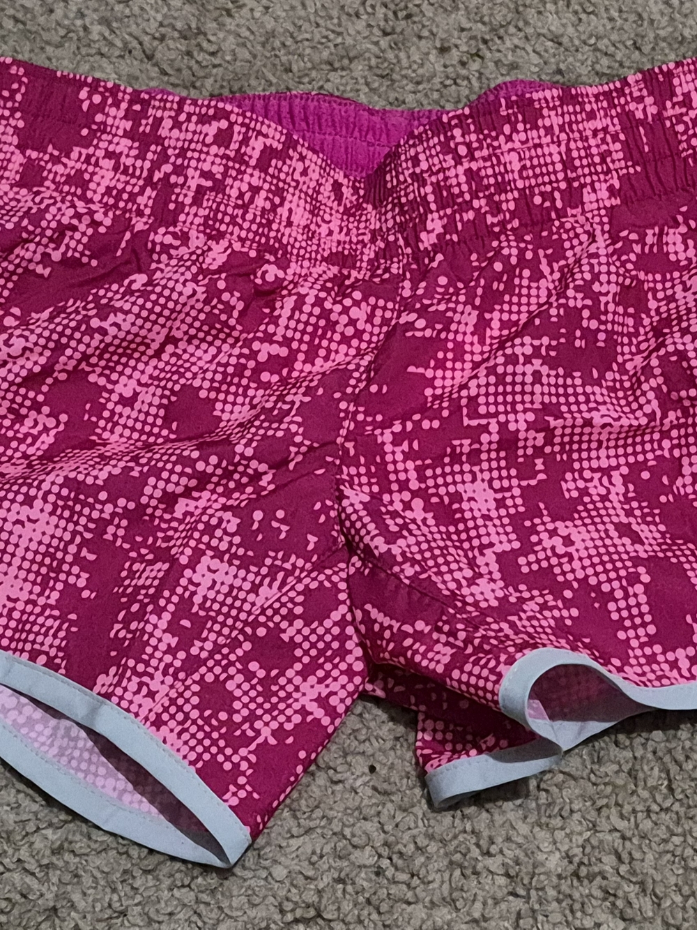 Nike Girls' Hot Pink and Magenta Dri-FIT Athletic Shorts
